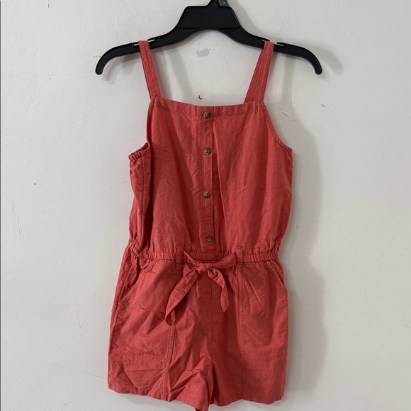 Old Navy Pink One Piece Romper with Adjustable Straps - Picture 1 of 2